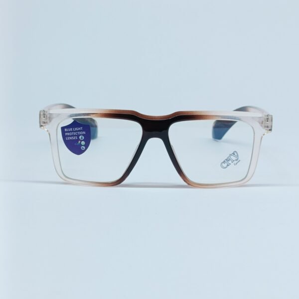 Premium Clear Brown Square Eyeglass Frame | Stylish Unisex Eyewear