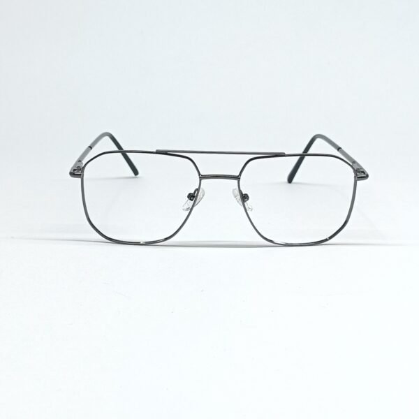 Premium Silver Full-Rim Metal Frame | Stylish