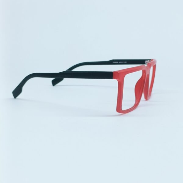 Premium Red Transparent Eyewear Frame | Stylish Unisex Frame