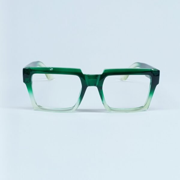 Premium Green Transparent Gradient Eyewear Frame | Stylish Unisex Frame